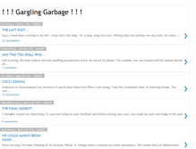 Tablet Screenshot of gargling-garbage.blogspot.com