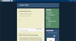 Desktop Screenshot of lotterytools.blogspot.com