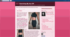 Desktop Screenshot of exercisingmyassoff.blogspot.com