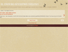 Tablet Screenshot of enduroecuestrechileno.blogspot.com