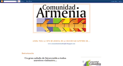 Desktop Screenshot of comunidadarmenia.blogspot.com