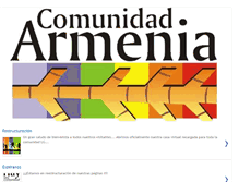 Tablet Screenshot of comunidadarmenia.blogspot.com