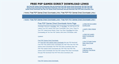 Desktop Screenshot of freepspgamesdirectdownloadlinks.blogspot.com