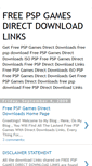 Mobile Screenshot of freepspgamesdirectdownloadlinks.blogspot.com