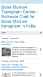 Mobile Screenshot of bonemarrowtransplantinindia.blogspot.com