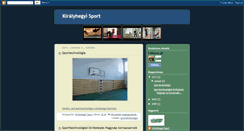 Desktop Screenshot of kiralyhegyisport.blogspot.com