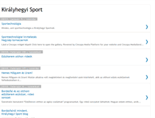 Tablet Screenshot of kiralyhegyisport.blogspot.com