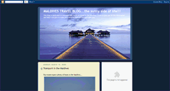 Desktop Screenshot of maldivestravelblog.blogspot.com