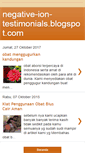 Mobile Screenshot of negative-ion-testimonials.blogspot.com