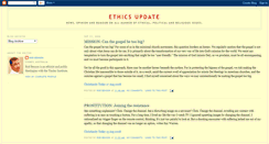 Desktop Screenshot of ethics-update.blogspot.com