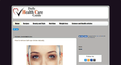 Desktop Screenshot of dailyhealth-careguide.blogspot.com