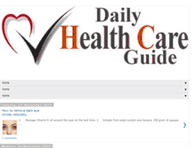 Tablet Screenshot of dailyhealth-careguide.blogspot.com