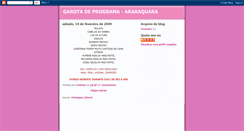Desktop Screenshot of garotadeprogramaararaquara.blogspot.com