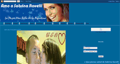 Desktop Screenshot of amo-a-sabrina-ravelli.blogspot.com