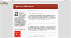 Desktop Screenshot of operationskinnydiva.blogspot.com