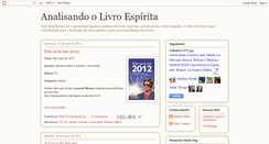 Desktop Screenshot of analisando-livro-espirita.blogspot.com