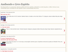 Tablet Screenshot of analisando-livro-espirita.blogspot.com