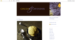 Desktop Screenshot of cocoaandlavender.blogspot.com