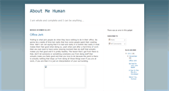 Desktop Screenshot of about-me-human.blogspot.com