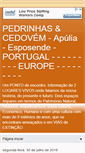 Mobile Screenshot of lugar-pedrinhas.blogspot.com