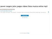 Tablet Screenshot of powerrangersjuegos.blogspot.com
