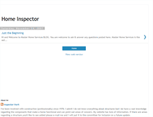 Tablet Screenshot of homeinspectionauthority.blogspot.com