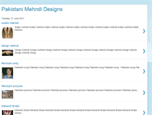 Tablet Screenshot of pakistanimehndidesigns.blogspot.com