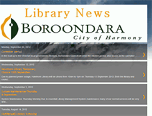 Tablet Screenshot of boroondaralibraryservice.blogspot.com