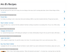 Tablet Screenshot of mrsbsrecipes.blogspot.com