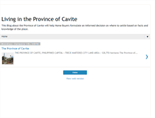 Tablet Screenshot of livingintheprovinceofcavite.blogspot.com