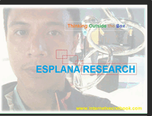 Tablet Screenshot of esplanaresearch.blogspot.com