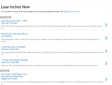 Tablet Screenshot of lose-inches-now.blogspot.com