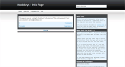 Desktop Screenshot of noobkeys.blogspot.com