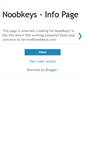 Mobile Screenshot of noobkeys.blogspot.com