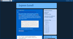 Desktop Screenshot of lapsus-lazuli.blogspot.com