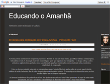 Tablet Screenshot of educandooamanha.blogspot.com