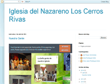 Tablet Screenshot of iglesiadelnazarenoloscerrosrivas.blogspot.com