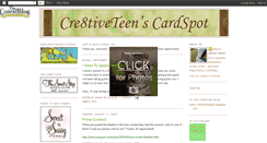 Desktop Screenshot of cre8tiveteen.blogspot.com