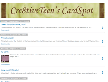 Tablet Screenshot of cre8tiveteen.blogspot.com