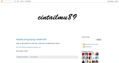 Desktop Screenshot of cintailmu89.blogspot.com