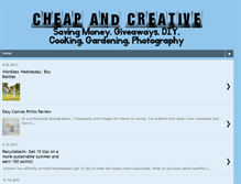 Tablet Screenshot of cheapandcreative.blogspot.com