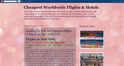 Desktop Screenshot of cheapestworldwideflightshotels.blogspot.com