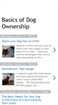 Mobile Screenshot of basicsofdogownership.blogspot.com