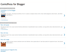 Tablet Screenshot of comicpress-blogger-template.blogspot.com