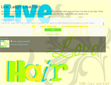 Tablet Screenshot of livelaughlovehairvideos.blogspot.com