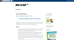 Desktop Screenshot of howtogolfin.blogspot.com