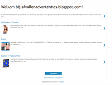 Tablet Screenshot of afvallenadvertenties.blogspot.com