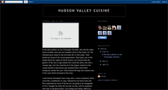 Desktop Screenshot of hudsonvalleycuisine.blogspot.com