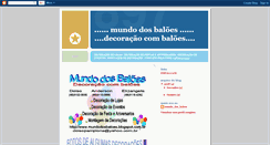 Desktop Screenshot of mundodosbaloes.blogspot.com