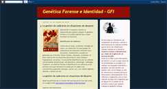 Desktop Screenshot of geneticaforenseeidentidad.blogspot.com